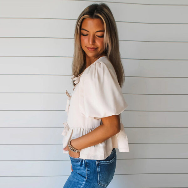 Women’s Slim Fit Pullover Top – Solid Color Short Sleeve Casual Shirt for Spring & Summer - Image 7