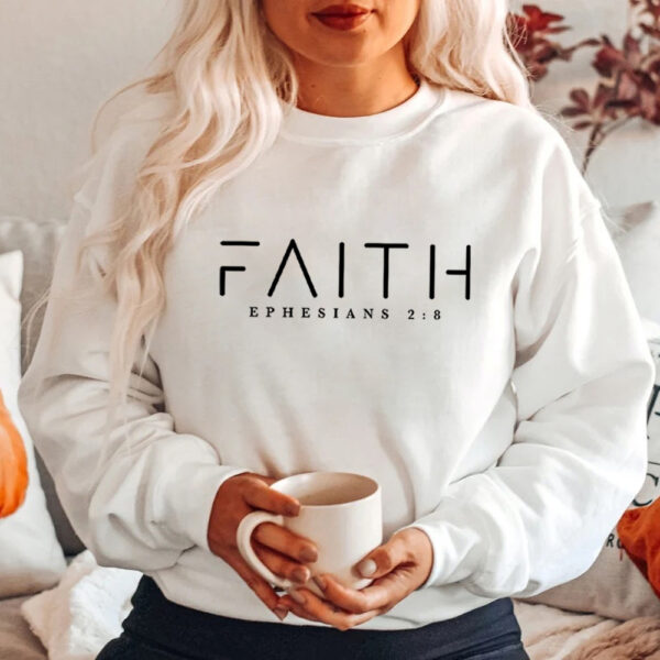 Trendy Faith Sweatshirt – Bible Verse Christian Pullover with Pocket | Unisex Japanese Korean Casual Style - Image 7