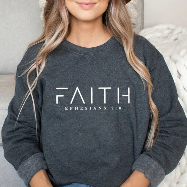 Trendy Faith Sweatshirt – Bible Verse Christian Pullover with Pocket | Unisex Japanese Korean Casual Style - Image 8