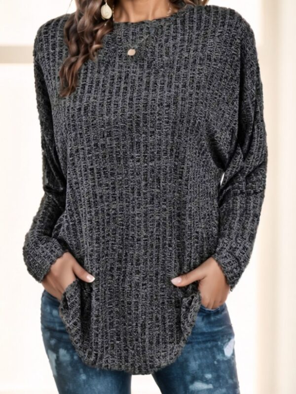 Women's Plus Size Semi-Sheer Casual Tee – Breathable Stretch Polyester Shirt for Everyday Wear